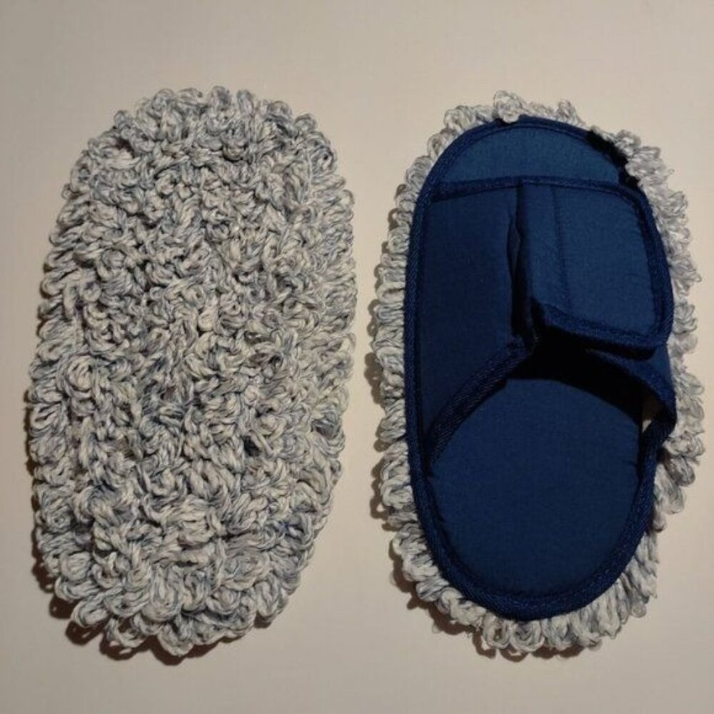 MICROFIBER MOPPING/DUSTING SLIPPERS BY CAMPANELLI-NEW